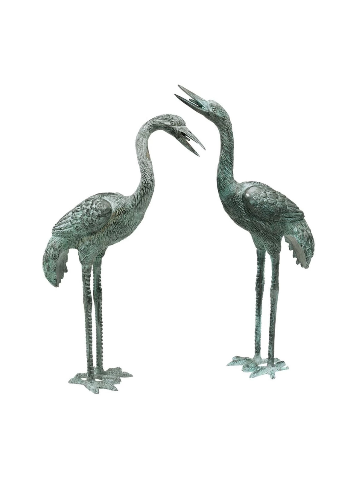 Bronze Crane Statues, Small