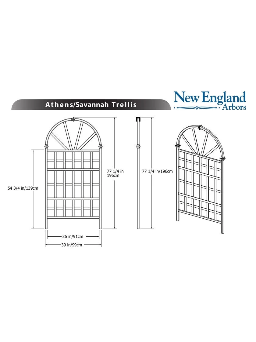 Savannah Composite Vinyl Trellis - Image 3
