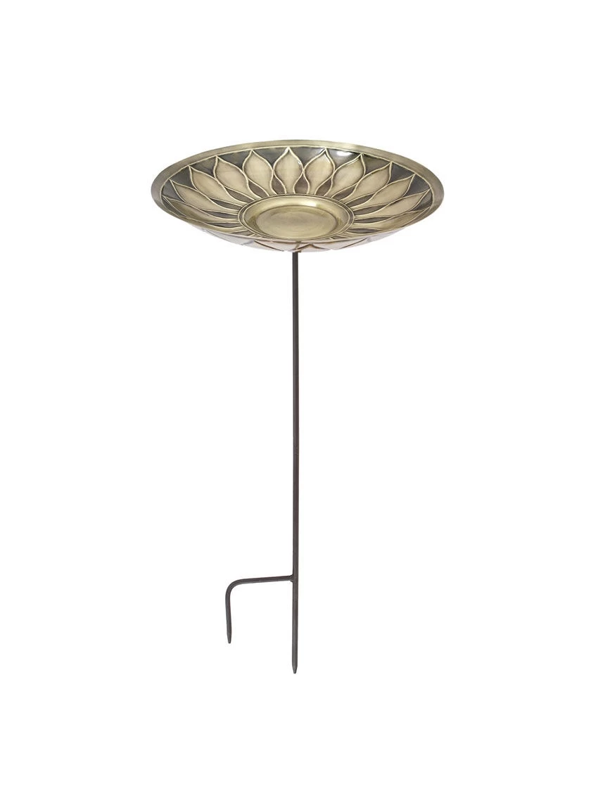 Achla Designs African Daisy Birdbath With Stake - Image 2