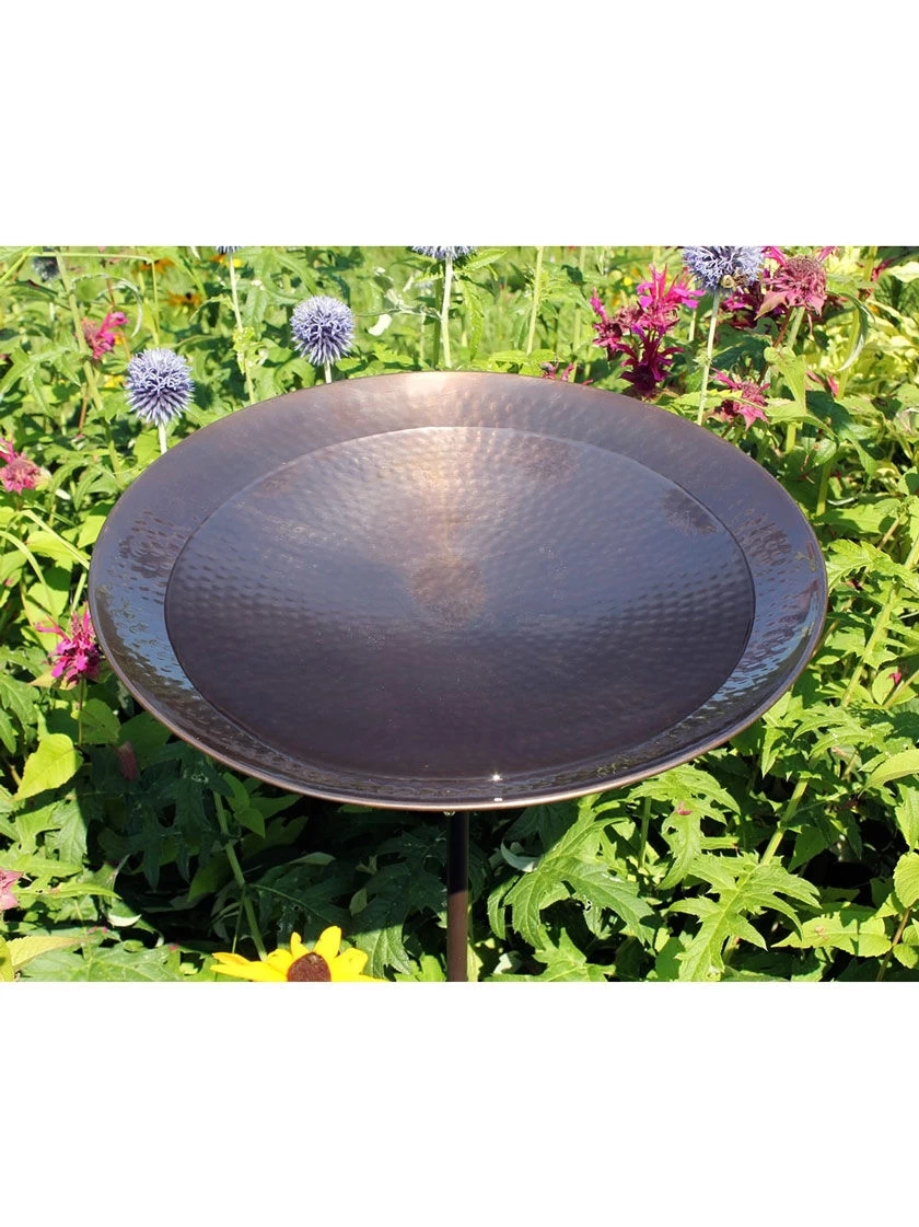 Achla Designs Burnt Copper Birdbath With Stake - Image 2
