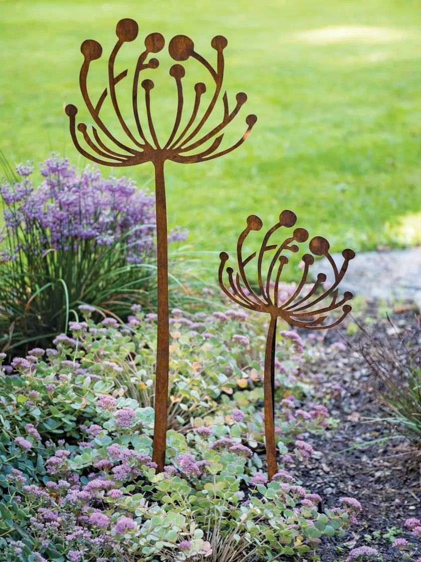 Queen Anne's Lace Garden Stake Set Of 2 - Image 3