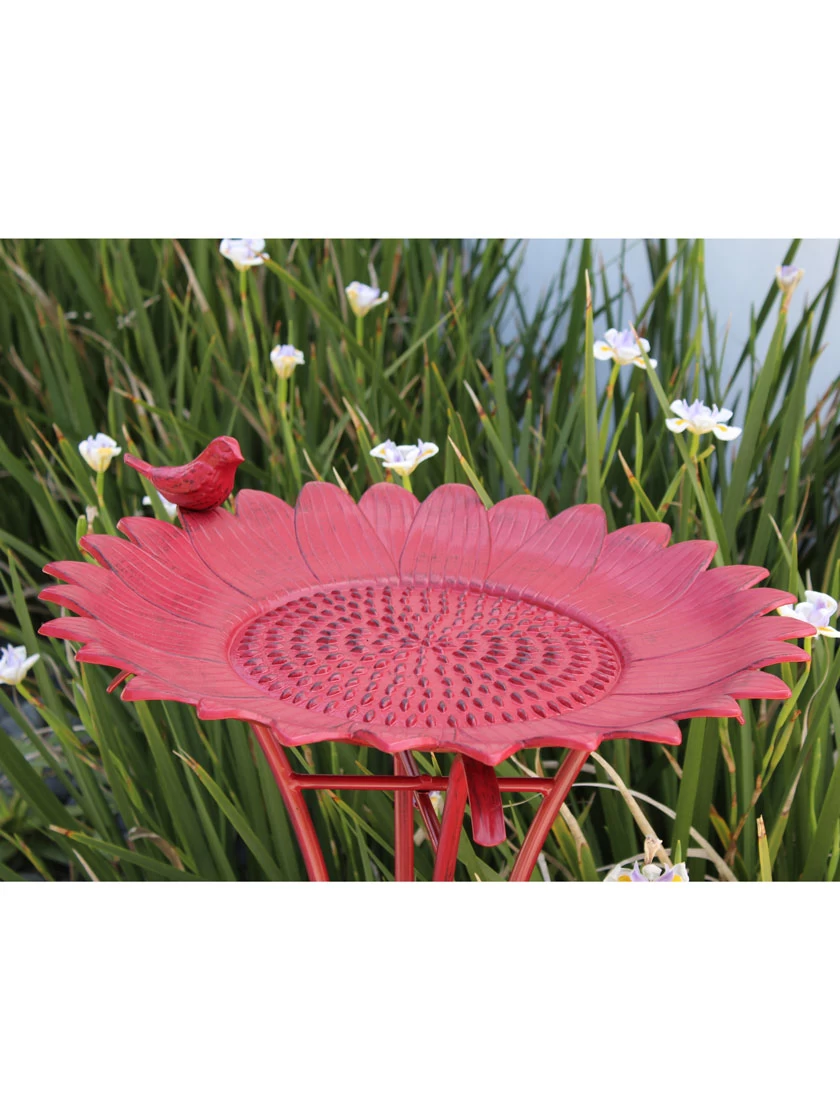 Sunflower Birdbath - Image 4