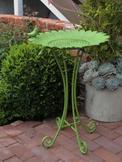 Sunflower Birdbath