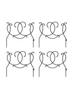 Achla Scroll Border Fence Section, Set Of 4