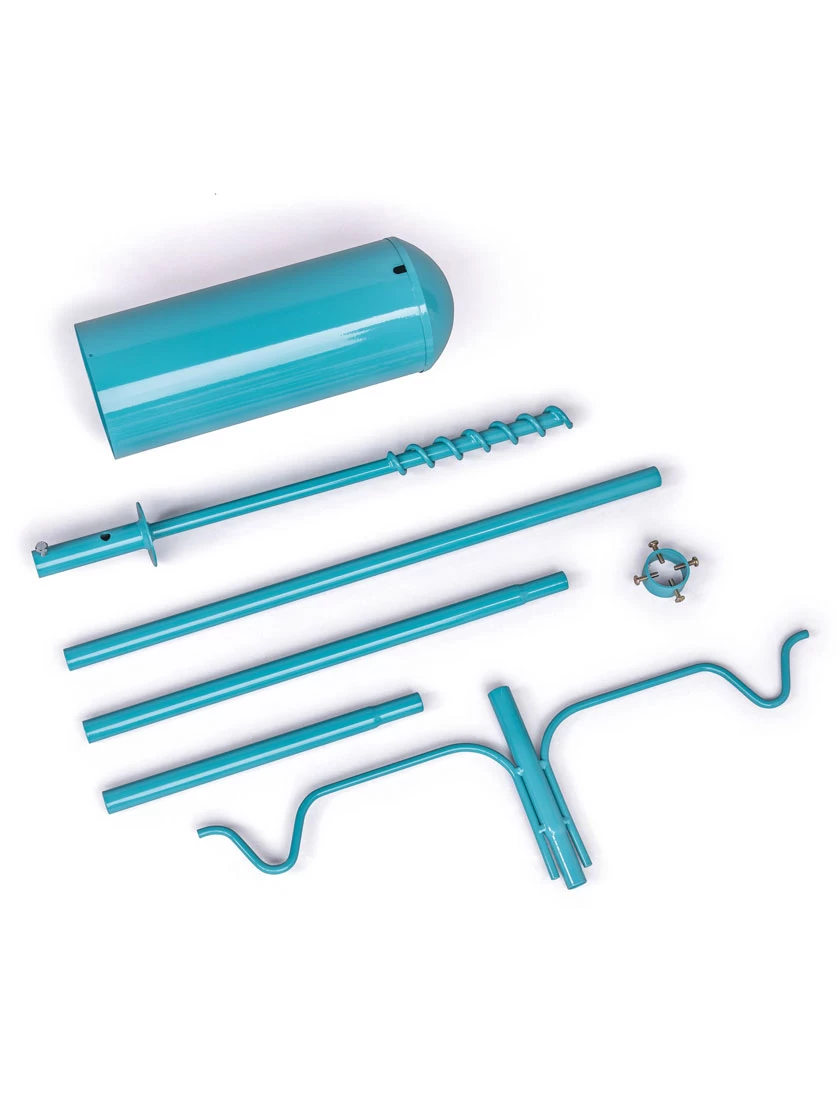 Color Pop 2 Arm Bird Feeder Pole Set With Squirrel Baffle - Image 5