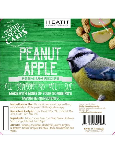 Peanut Apple Suet, 11.75 OZ, 12 Pack - Image 3